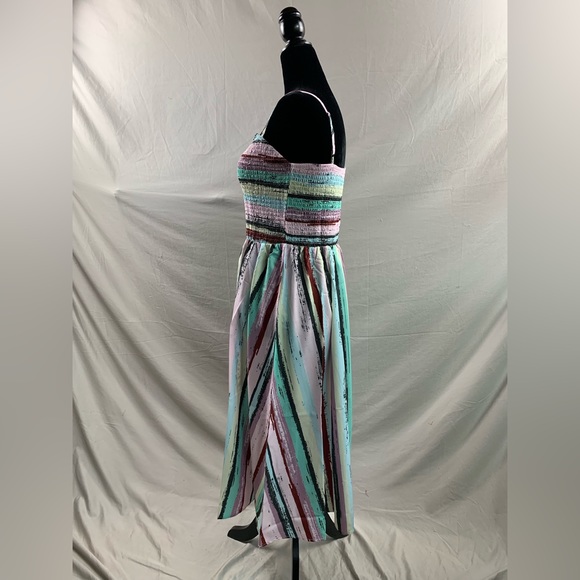 Boho Shirred Cami Midi Dress - Picture 8 of 9